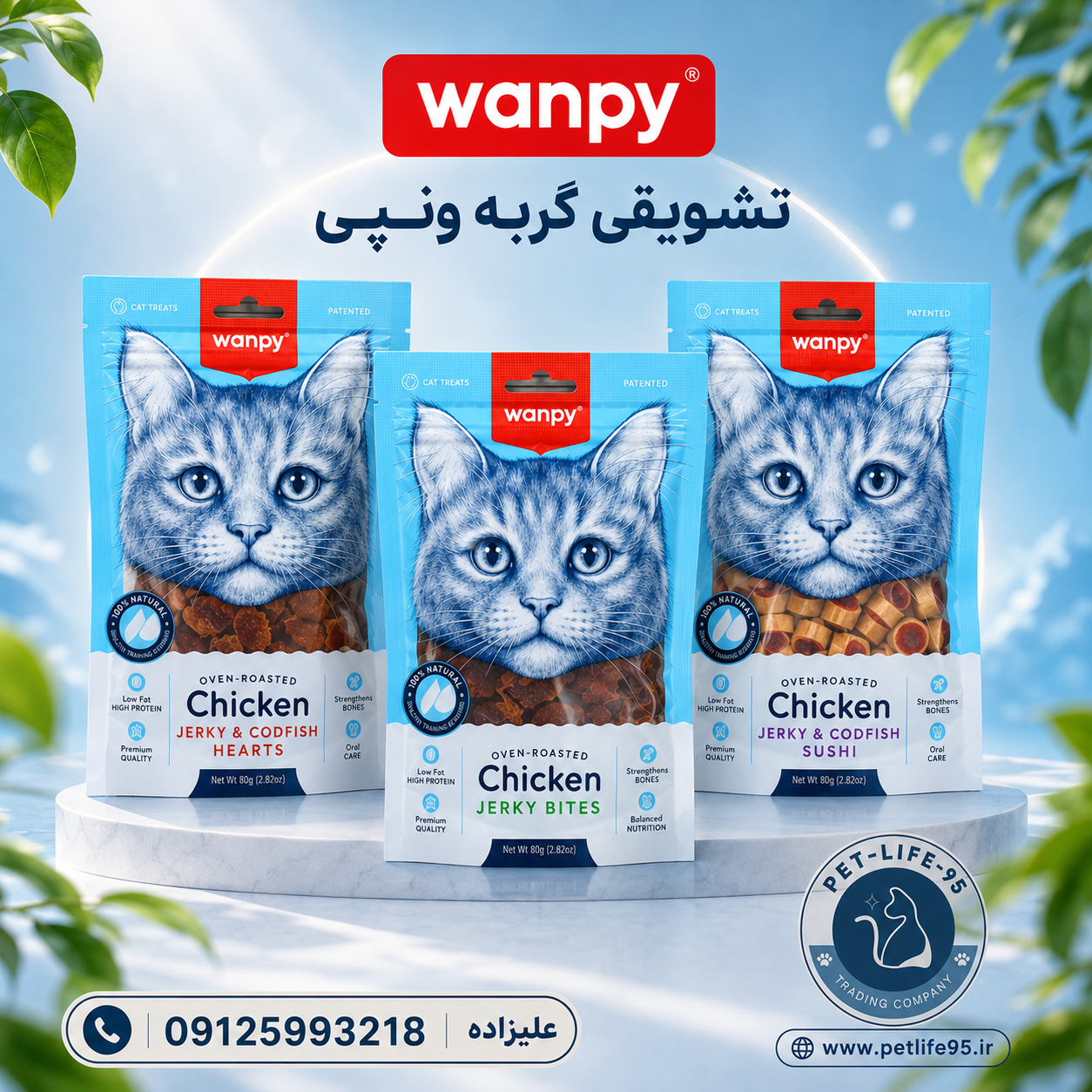 تشویقی گربه ونپی